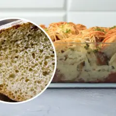 Jak odświeżyć bułki? Zapiekanka z czerstwego pieczywa, sera i jajek. Idealny sposób na drugie śniadanie.